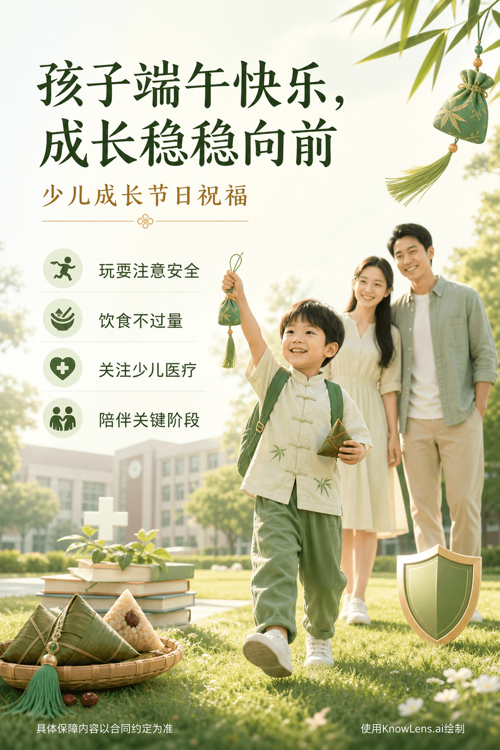 孩子端午快乐,成长稳稳向前海报