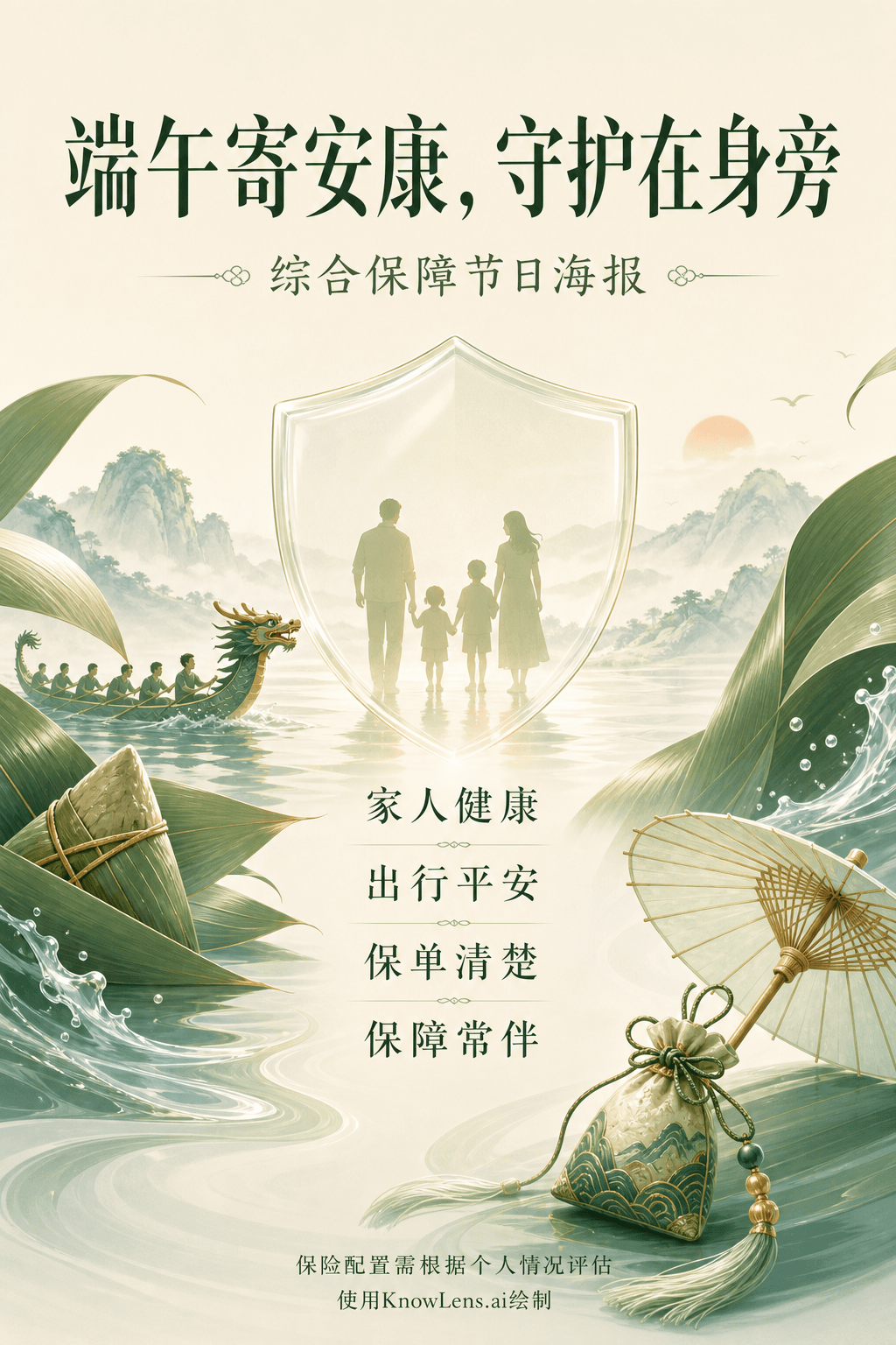 端午寄安康,守护在身旁海报