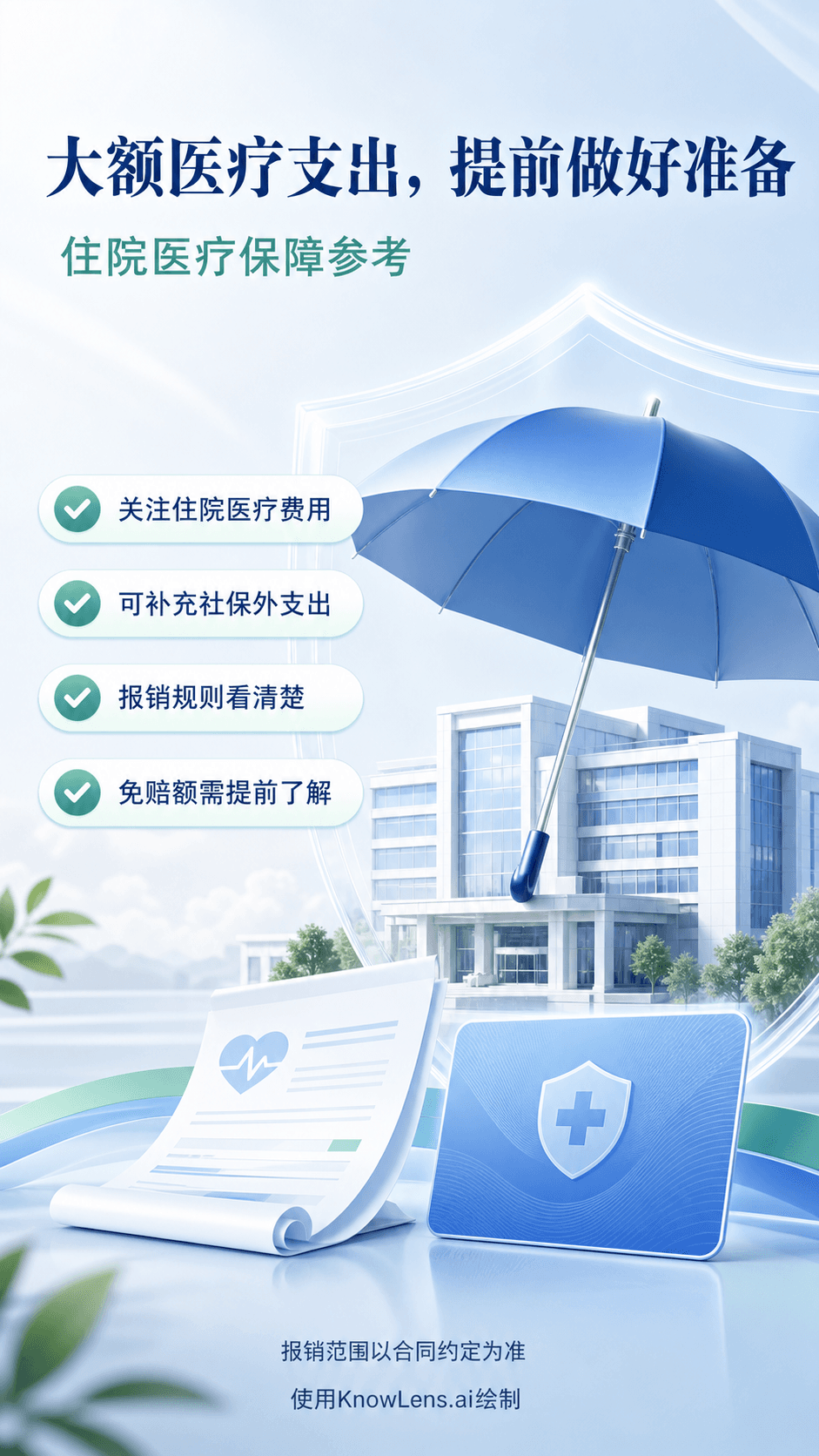 大额医疗支出,提前做好准备海报