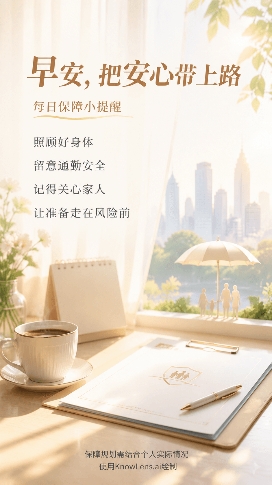 早安,把安心带上路海报