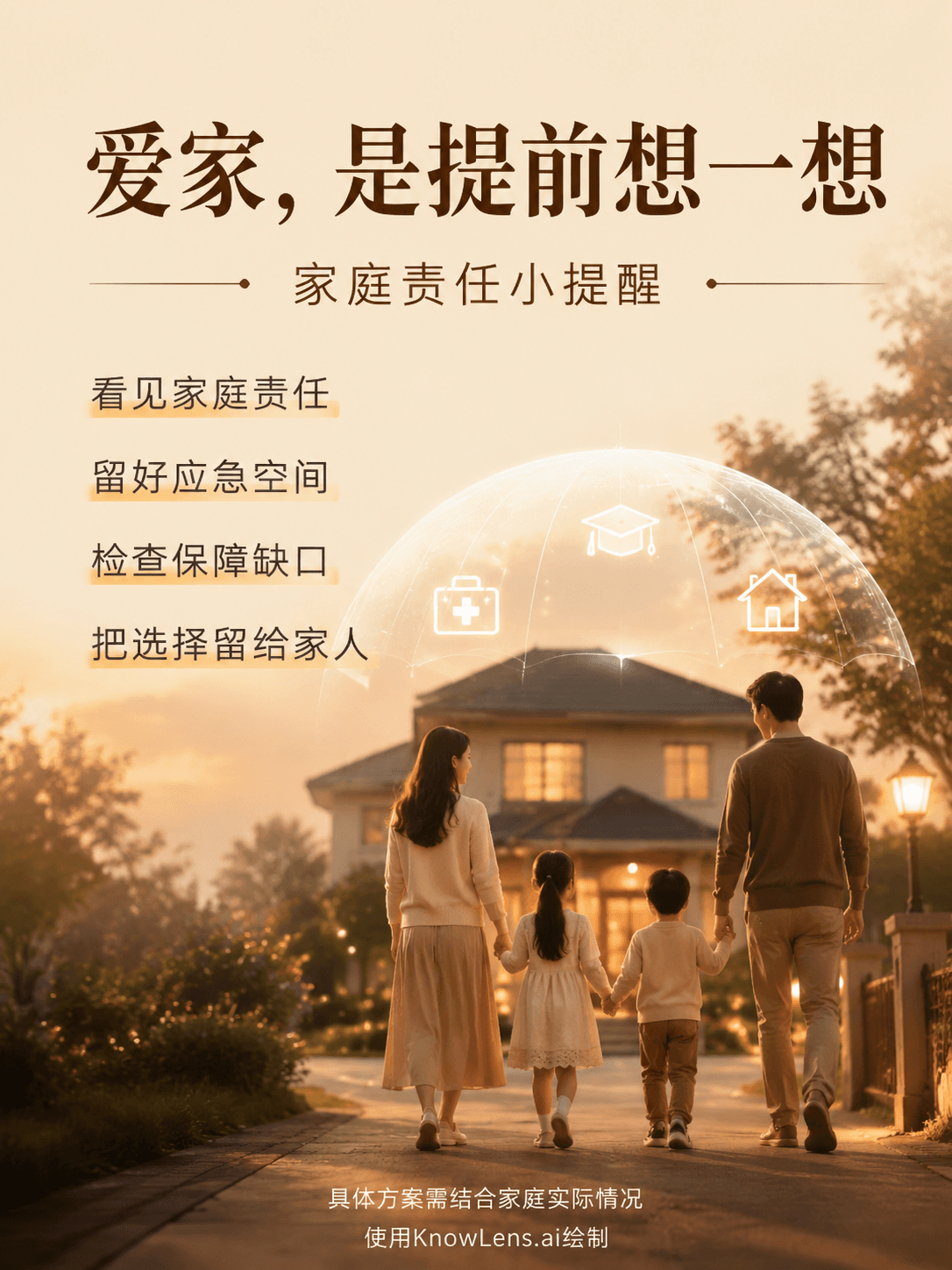 爱家,是提前想一想海报