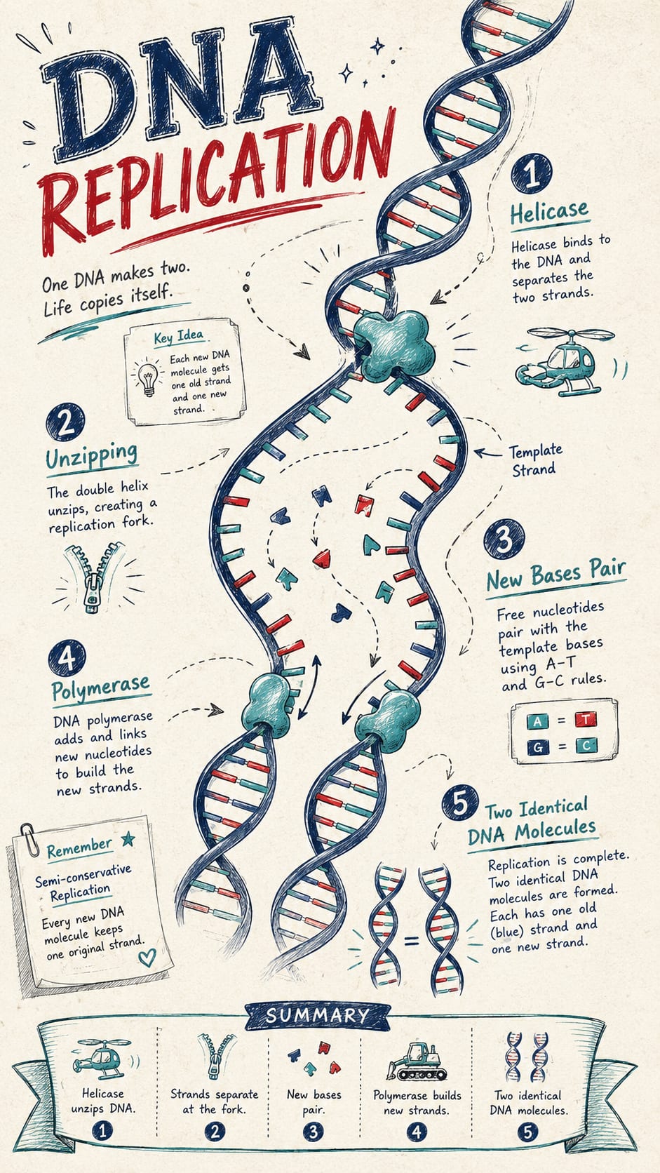 Study notes visual summary generated from plain text