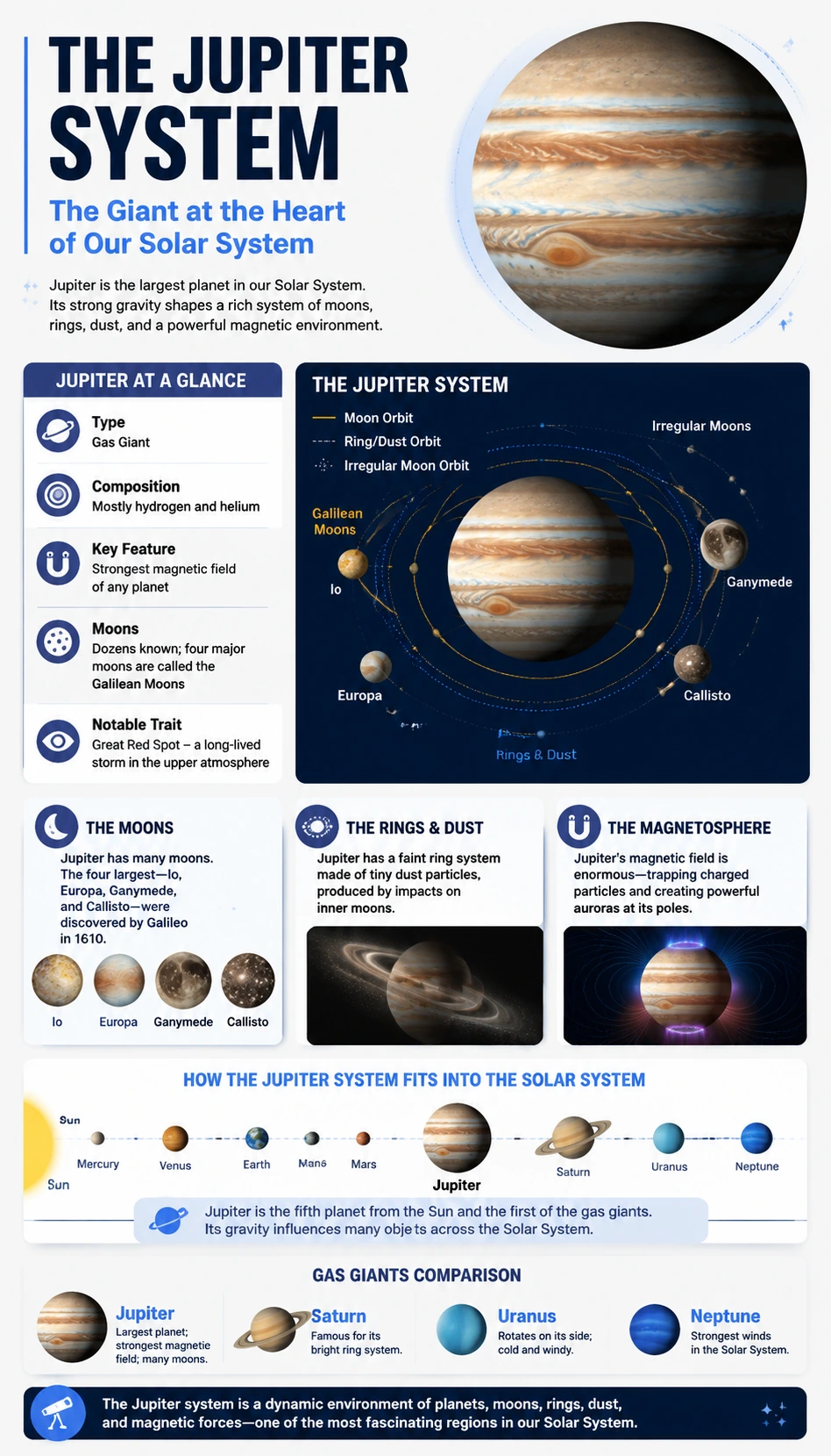 Jupiter System infographic