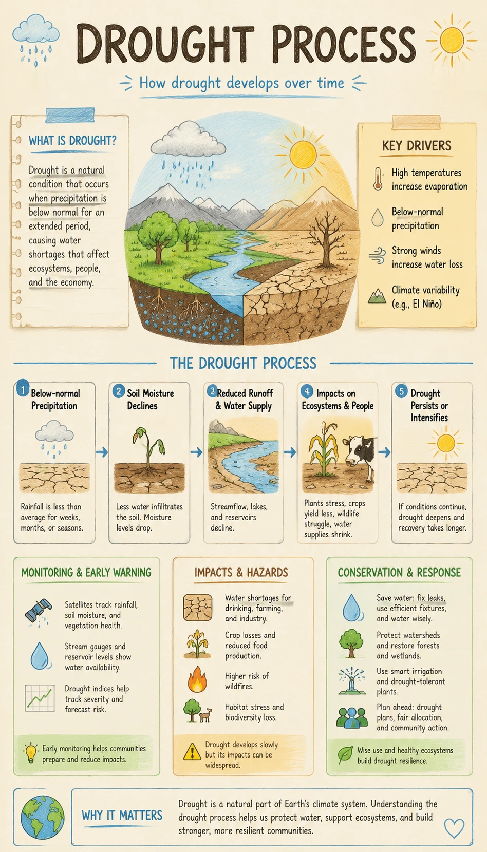 Drought Process infographic