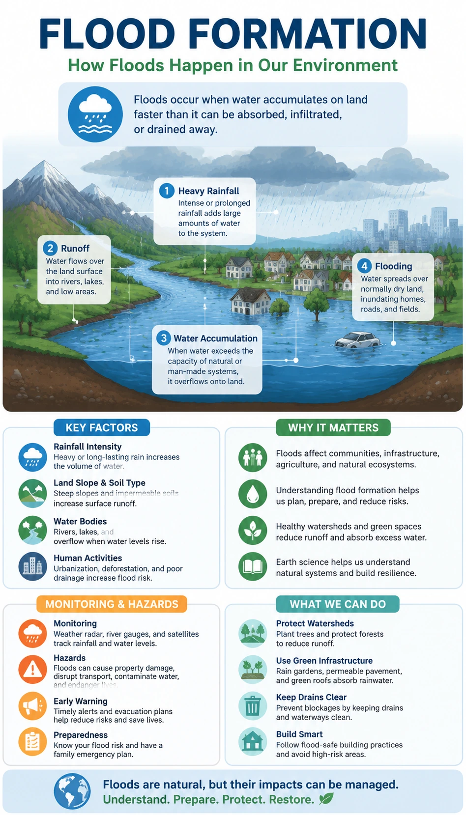 Flood Formation infographic