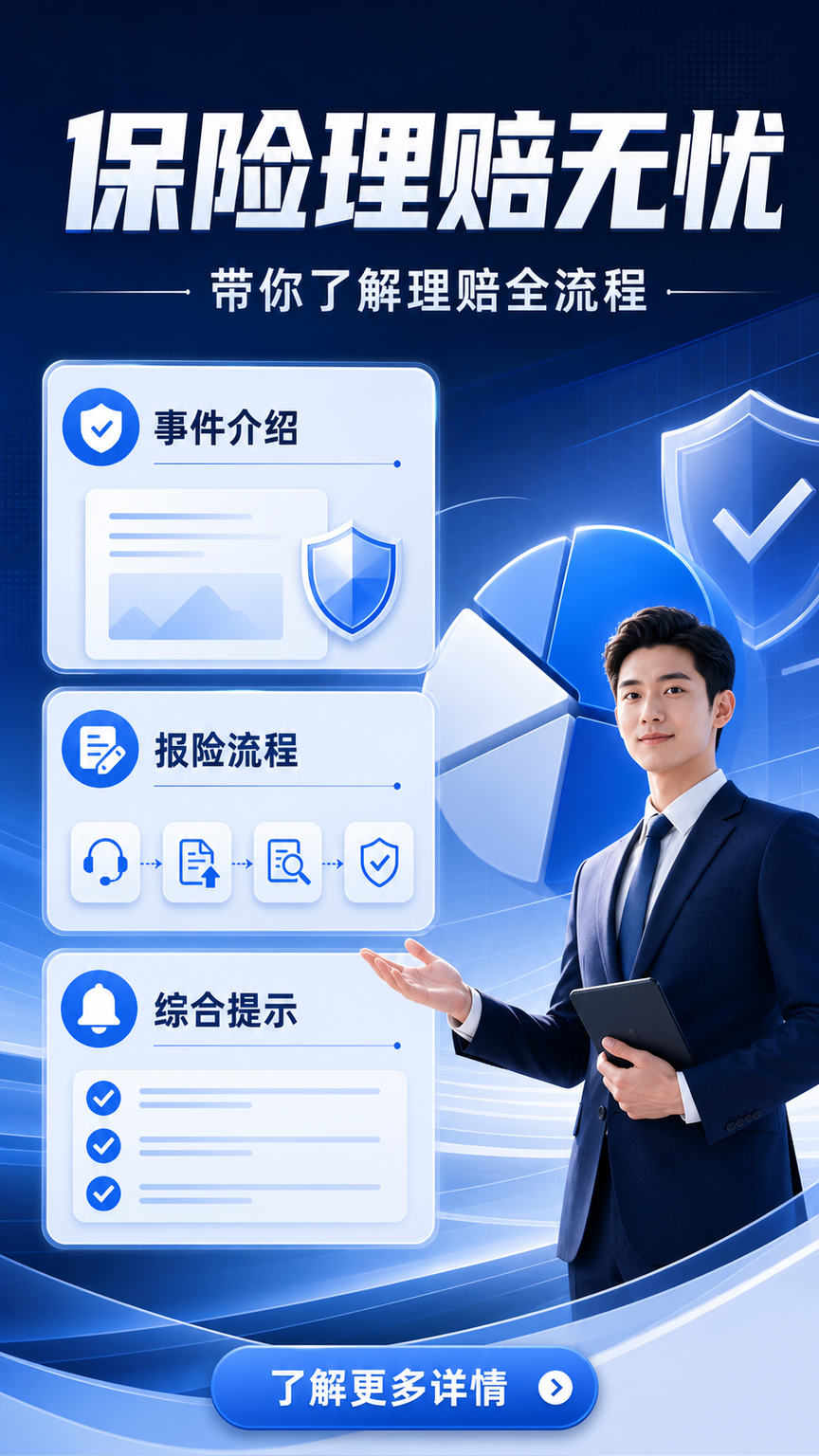 保险理赔无忧海报