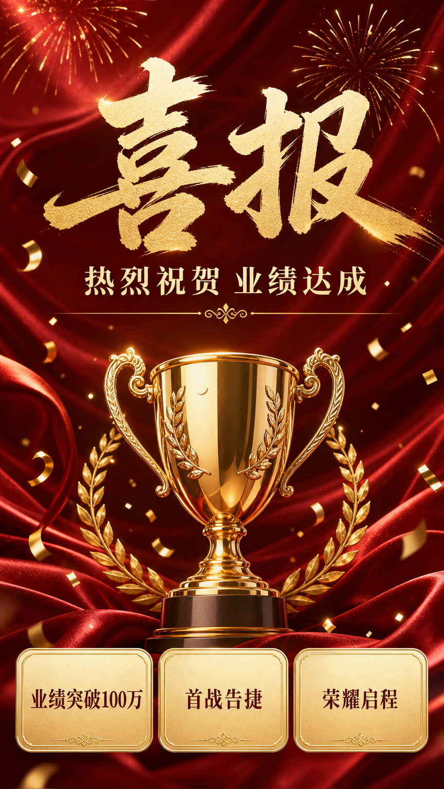 喜报海报