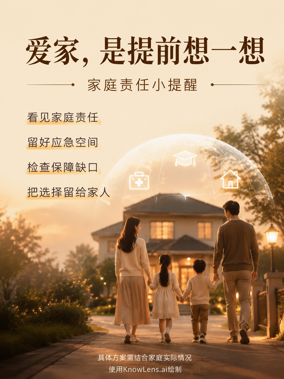 爱家，是提前想一想海报